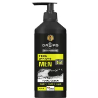 Гель для душу Dalas Cosmetics Total Clean 3 в 1 Для чоловіків 500 г Фото