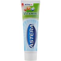 Зубна паста Astera Active+ Vitamin 3 Fresh Mint з вітамінами 100 мл Фото