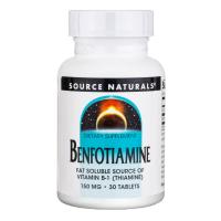 Вітамінно-мінеральний комплекс Source Naturals Бенфотиамин, 150 мг, Benfotiamine, 30 таблеток Фото