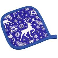 Кухонная прихватка Home Line синий 20х20см Фото