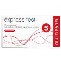 Тест на наркотики Express Test Мультипанель для визначення 5 видів наркотичних ре Фото