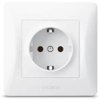Розетка Videx BINERA 1ая с заземлением Фото
