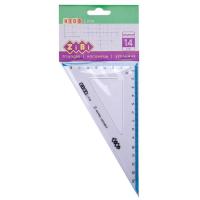 Линейка ZiBi Kids Line Угольник 140мм, 90°/60° с голубой полоск Фото
