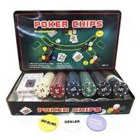 Настільна гра Johnshen Sports Покерний набір на 300 фішок без номіналу + сукно ( Фото