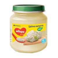 Детское пюре Milupa Цветная капуста из 4 месяцев 125 г Фото