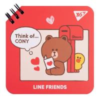 Блокнот Yes Line Friends Think of Cony 110 х 110 80 аркушів Фото