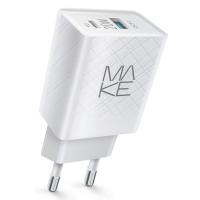 Зарядное устройство MAKE 20W PD+QC White Фото