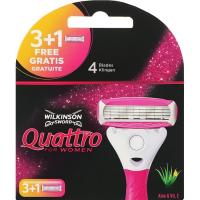 Сменные кассеты Wilkinson Sword Quattro For Woman 3+1 шт. Фото