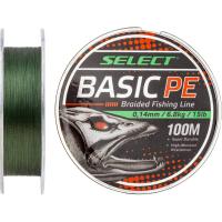 Шнур Select Basic PE 100m Dark Green 0.22mm 30lb/13.6kg Фото