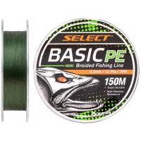 Шнур Select Basic PE 150m Dark Green 0.20mm 28lb/12.7kg Фото