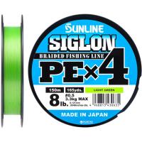 Шнур Sunline Siglon PE н4 150m 0.5/0.121mm 8lb/3.3kg Light Gree Фото