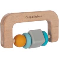 Прорезыватель Canpol babies дерев'яно-силіконова Різнобарвна Фото