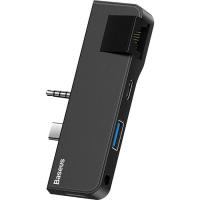 Концентратор Baseus USB3.1 Type-C+3.5mm toUSB 3.0/RJ45/Type-C/3.5mm fo Фото