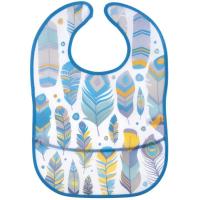 Слюнявчик Canpol babies Wild Nature пластмассовый с карманом Бирюзовый Фото