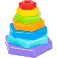 Развивающая игрушка Tigres Пірамідка-веселка в коробці Фото