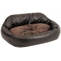 Лежак для животных Природа Michael 52х40х12 см шоколадный Фото