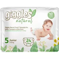 Підгузки Giggles Natural 5 Junior 11-25 кг 24 шт Фото