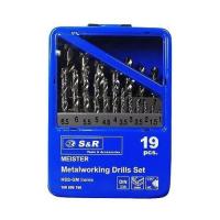 Набор сверл S&R MEISTER 19шт 1.0-10.0мм Фото