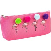 Пенал Cool For School с помпонами 1 отделение розовый Фото