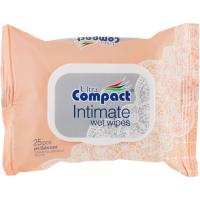 Серветки для інтимної гігієни Ultra Compact Intimate з клапаном 25 шт. Фото