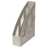 Лоток для бумаг Economix вертикальный пластик, серый Фото