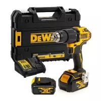 Шуруповерт DeWALT 18В XR Li-Ion, 4Ah, 65 Нм, 450-1650 об/мин, вес 1. Фото