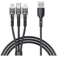 Дата кабель Proda USB 2.0 AM to Lightning + Micro 5P + Type-C PD-B94 Фото