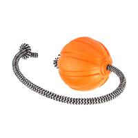 Игрушка для собак Liker Cord М'ячик з мотузкою 9 см Фото