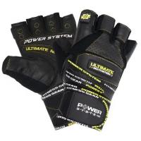 Перчатки для фитнеса Power System Ultimate Motivation PS-2810 Black Yellow Line M Фото