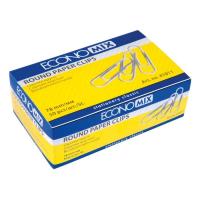 Скрепки канцелярские Economix 78 мм круглая, с насечкой, 50шт Фото