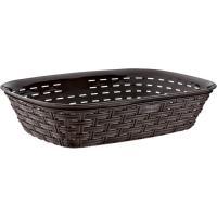 Хлебница Irak Plastik 2,5 л під ротанг коричнева Фото