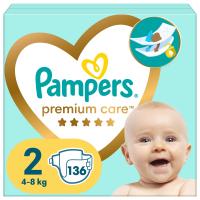 Підгузки Pampers Premium Care Розмір 2 (4-8 кг) 136 шт Фото