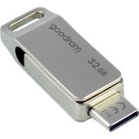 USB флеш накопичувач Goodram 32GB ODA3 Silver USB 3.0 / Type-C Фото