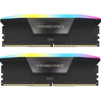 Модуль пам'яті для комп'ютера Corsair DDR5 64GB (2x32GB) 6000 MHz Vengeance RGB Black Фото
