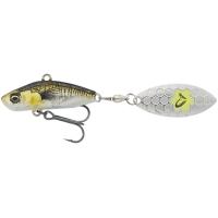 Блешня Savage Gear 3D Sticklebait Tailspin 80mm 18.0g Green Silver Ay Фото