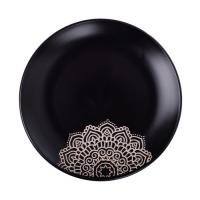 Тарелка Limited Edition Kora 25 см Обідня Чорна Фото