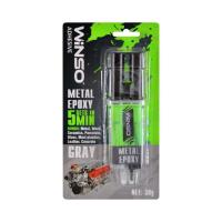 Автомобильный клей WINSO епоксидний двокомпонентний Metal Epoxy 30g,сірий Фото