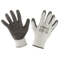 Защитные перчатки Neo Tools нітрилове покриття, поліефірний трикотаж, р.9, сір Фото