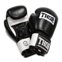 Боксерські рукавички Thor Sparring PU-шкіра 16oz Чорно-білі Фото