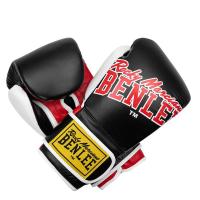 Боксерські рукавички Benlee Bang Loop Шкіра 12oz Чорно-червоні Фото