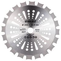 Нож для триммера Sigma с твердосплавными напайками 255x25.4мм 40Т двустор Фото