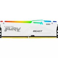 Модуль памяти для компьютера Kingston Fury (ex.HyperX) DDR5 16GB 5600 MHz FURY Beast White RGB Фото