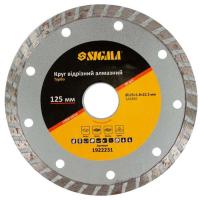 Круг отрезной Sigma алмазный "Турбо" 125x1.8x22.2мм, 12000об/мин Фото