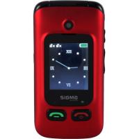 Мобільний телефон Sigma Comfort 50 Shell Duo Type-C Red Black Фото