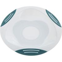 Тарелка детская Akuku на присосці, білий-бірюзовий Фото