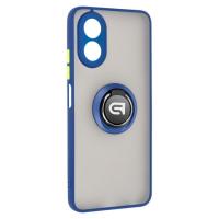 Чохол до мобільного телефона Armorstandart Frosted Matte Ring OPPO A18 4G / A38 4G Navy Blue Фото