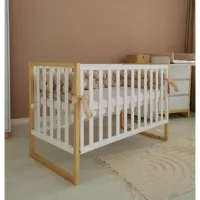 Ліжечко Angelo Люкс-12 біло-буковий Фото