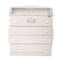 Комод-пеленатор Angelo Корона (белый) 90х51х90 Фото