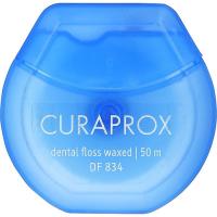Зубная нить Curaprox Вощеная с ароматом мяты 50 м Фото