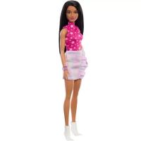 Кукла Barbie Fashionistas в рожевому топі з зірковим принтом Фото